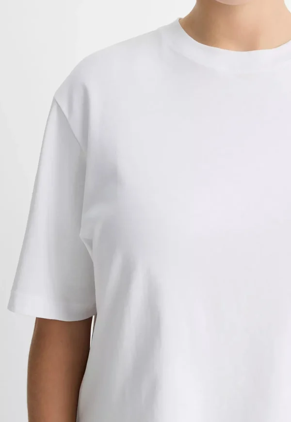 New Wide Sleeve Crop Tee - Optic White Women Tops & Tees