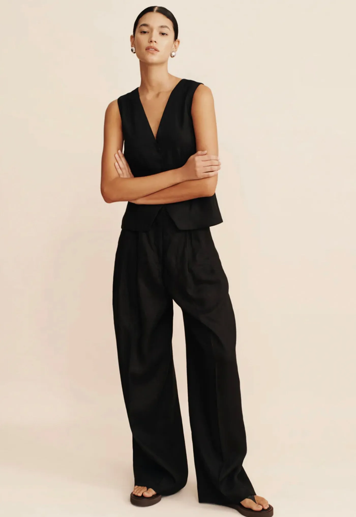 wyatt_trouser__black_0.webp Clearance Wyatt Trouser - Black Women Pants
