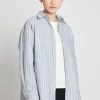 Online Zero-Gravity Shirt - Grey Stripe Women Tops & Tees