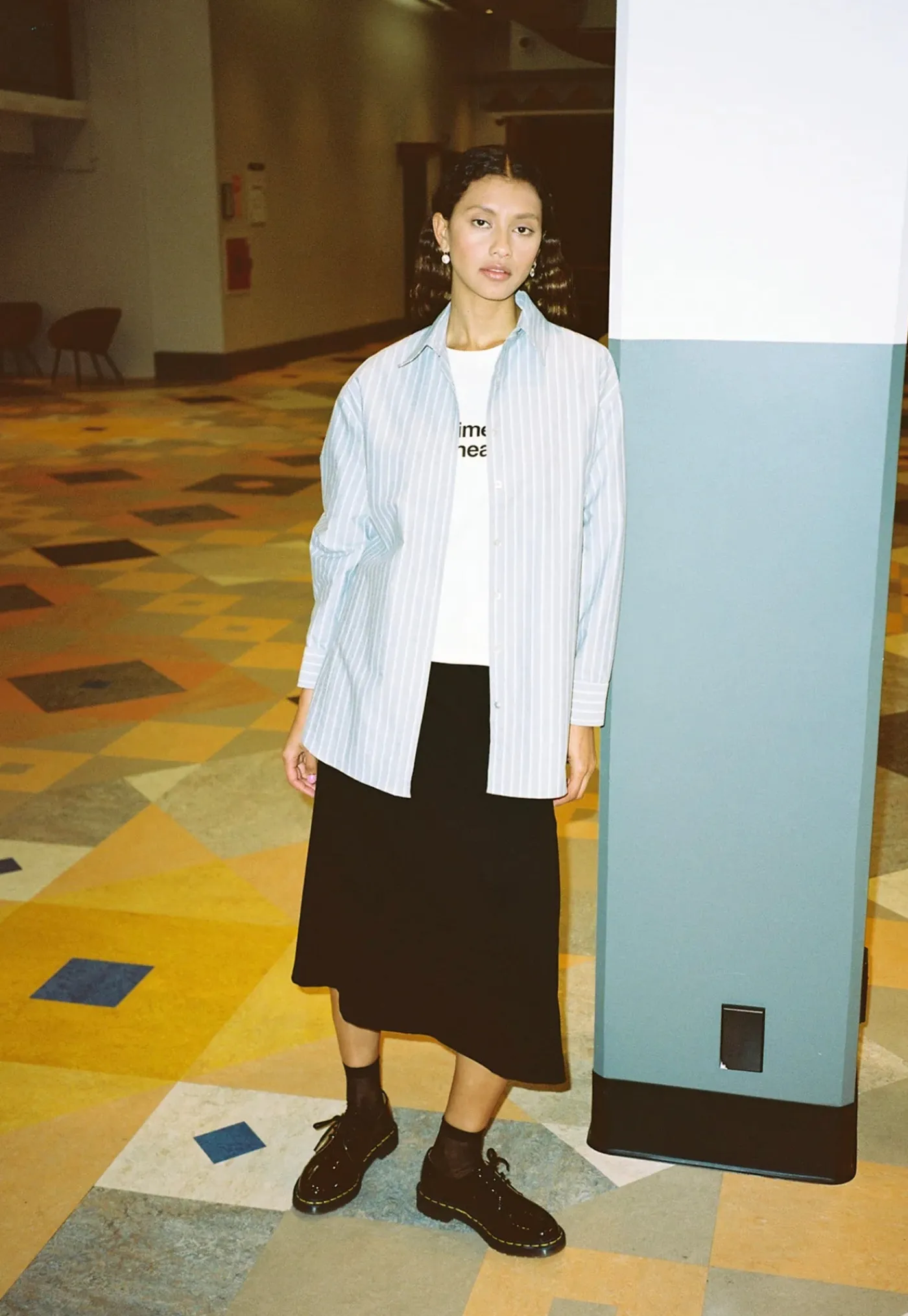zerogravity_shirt__grey_s_3.webp Online Zero-Gravity Shirt - Grey Stripe Women Tops & Tees
